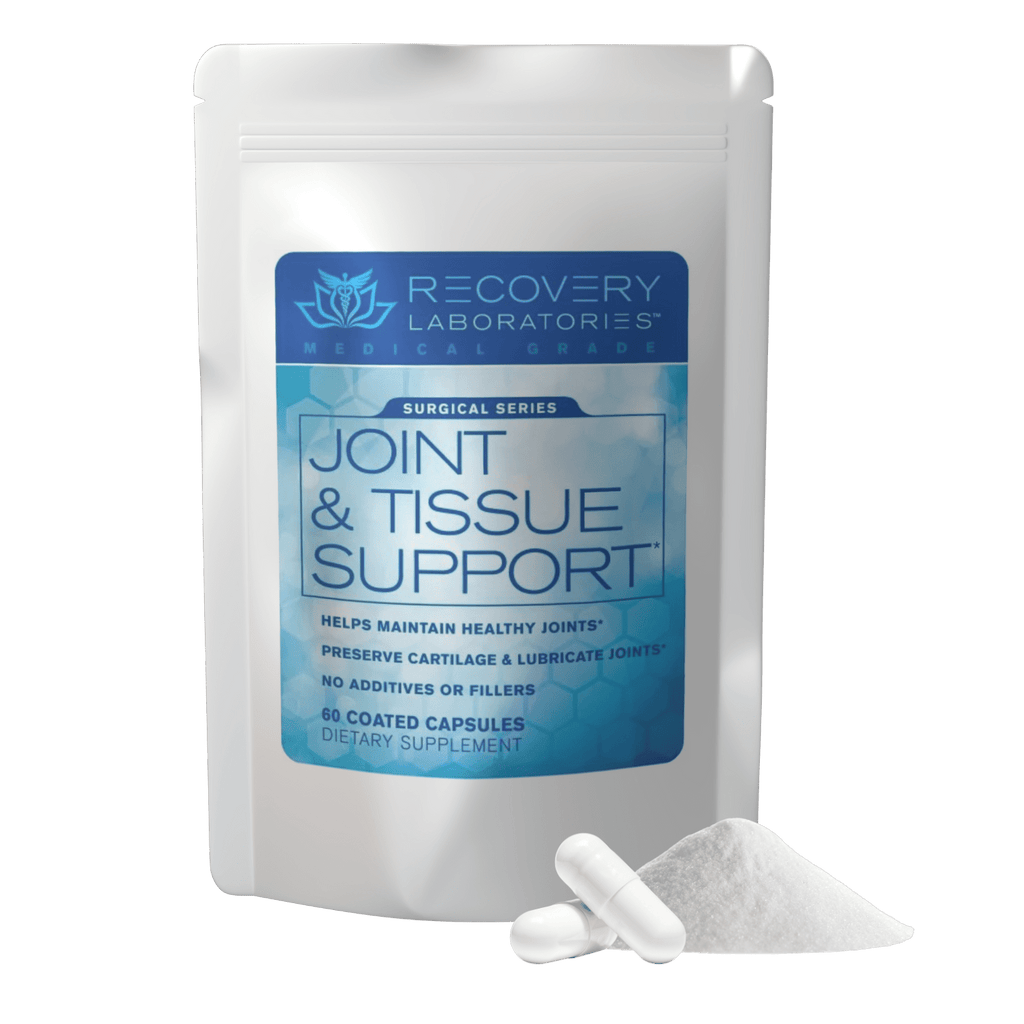 Joint & Tissue Support Supplement with Ingredients Displayed