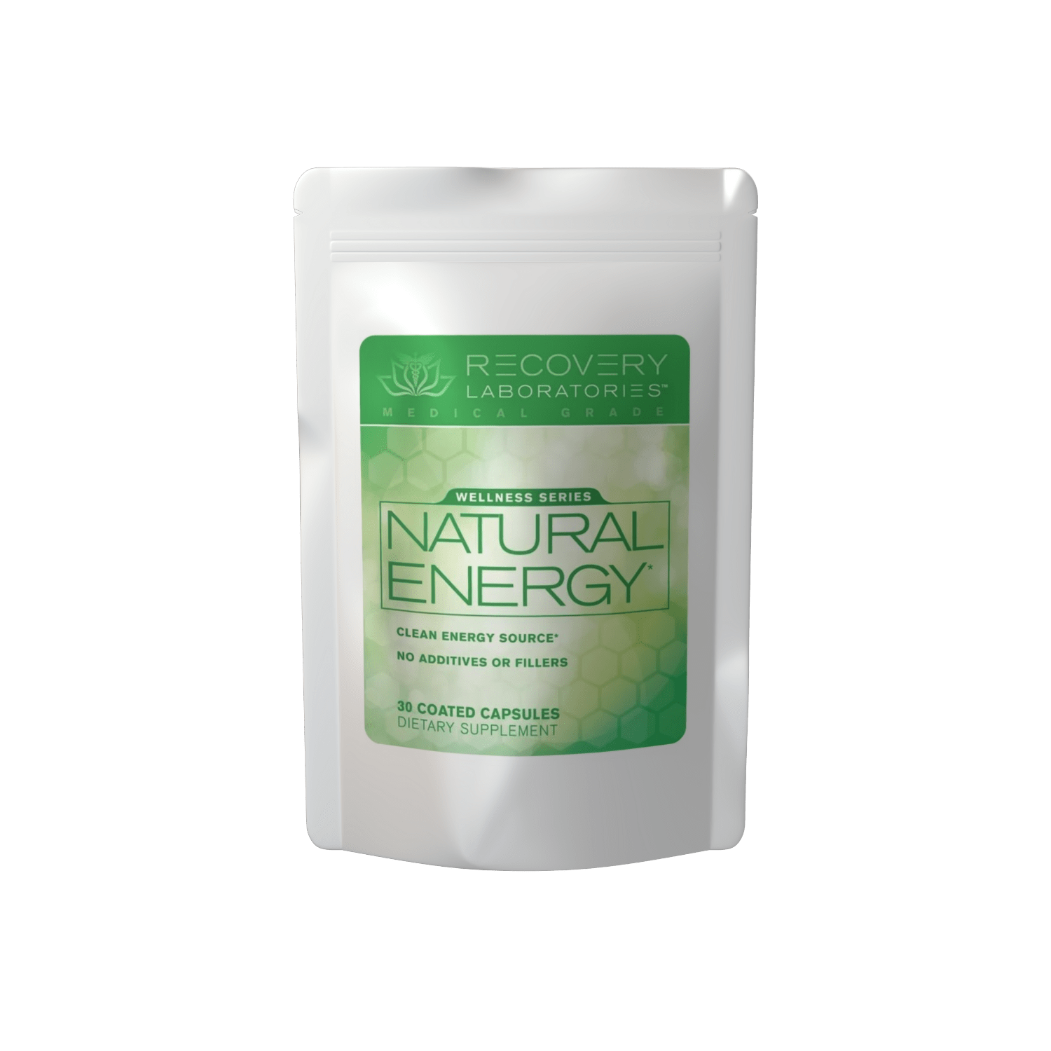 Natural Energy Supplement Package Front