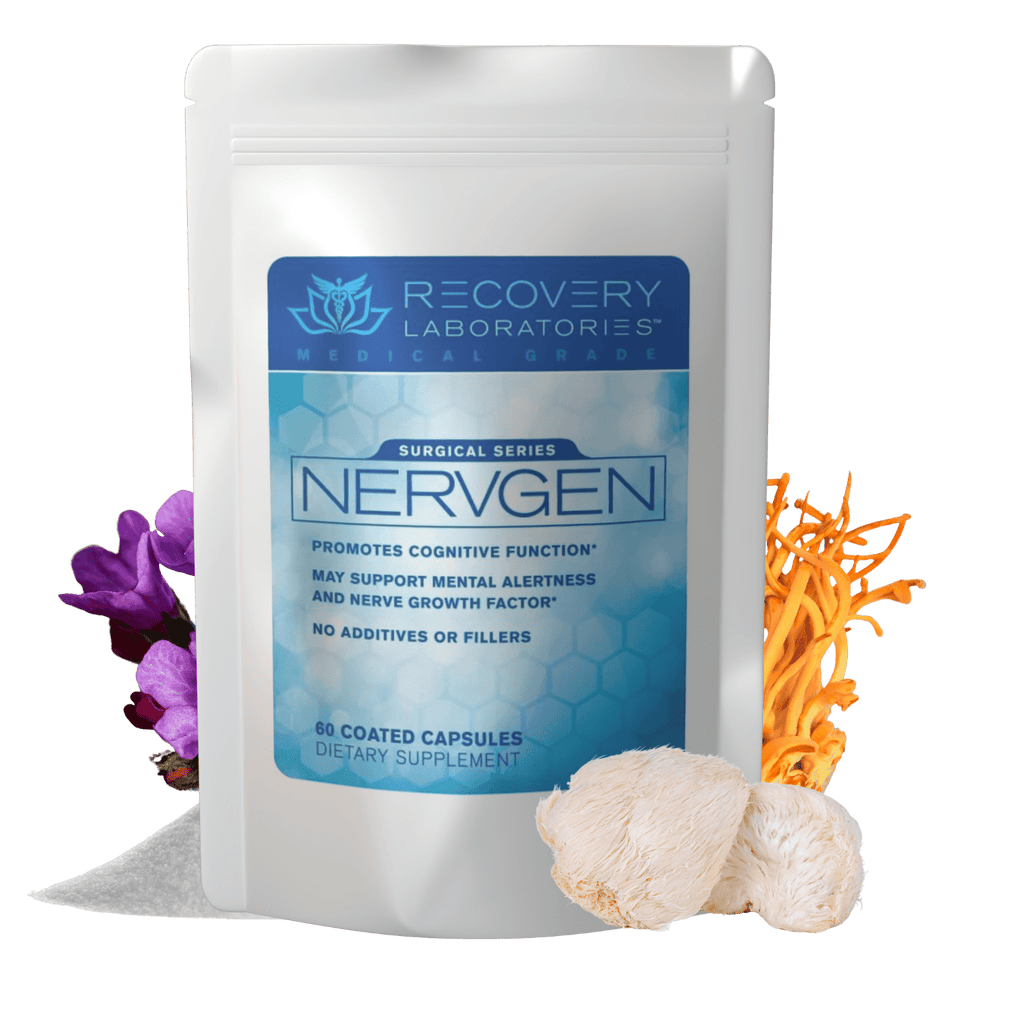 Nervgen Supplement with ingredients displayed